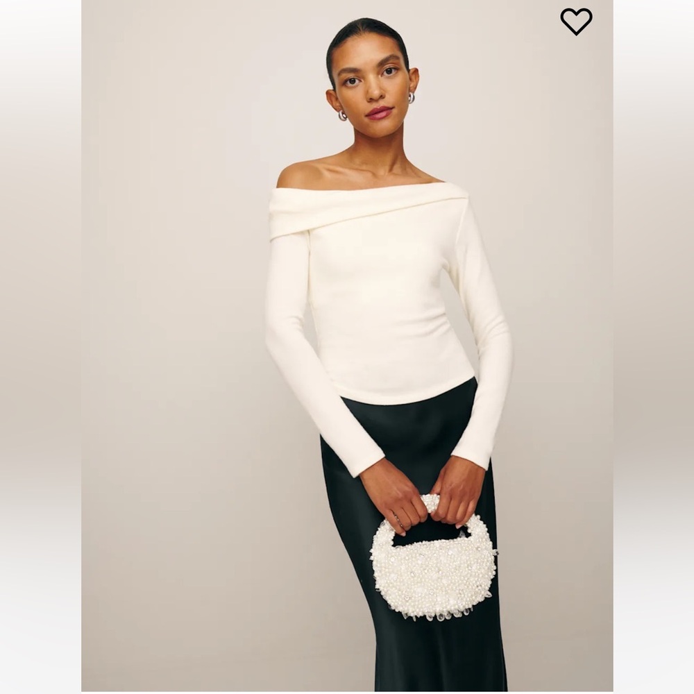 Reformation Elio Off Shoulder Top